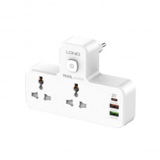 LDNIO SC2311 2 Way 5 Port Fast Charging Wall Power Socket With LED Lamp 